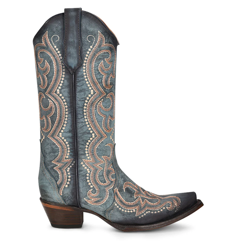 CIRCLE G BY CORRAL WOMEN'S BLUE JEAN EMBROIDERY WESTERN BOOTS - L5869