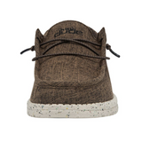 HEY DUDE MEN'S WALLY ECO LINEN DARK BROWN - 112471628