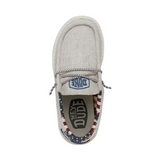 HEY DUDE KIDS WALLY YOUTH OFF WHITE PATRIOTIC - 400401K1