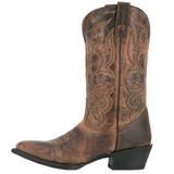 LAREDO WOMEN'S MADDIE TAN DISTRESSED LEATHER WESTERN BOOTS - 51112