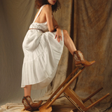 CORRAL WOMEN'S GOLDEN EMBROIDERY ANKLE BOOT - A4218