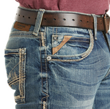 ARIAT MEN'S M5 SLIM GAMBLER STACKABLE STRAIGHT LEG JEAN- 10012703