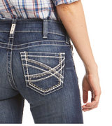 ARIAT WOMEN'S R.E.A.L MID RISE STRETCH ENTWINED BOOT CUT JEAN- 10017510