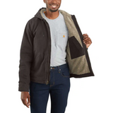 CARHARTT MEN'S WASHED DUCK SHERPA JACKET - 104392