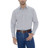 MEN'S ELY LONG SLEEVE SOLID WESTERN SHIRT- 15201905