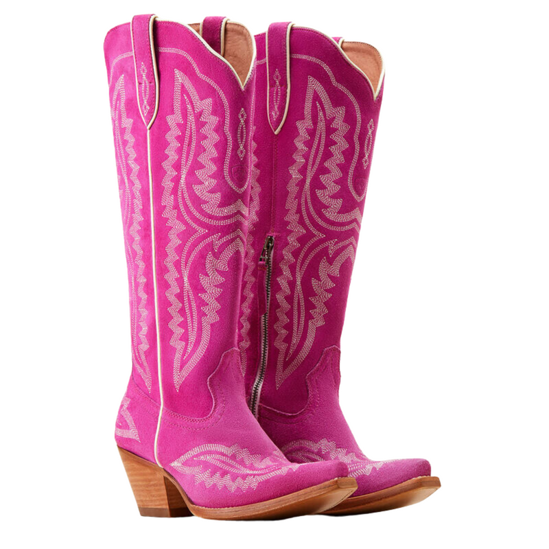 ARIAT WOMEN'S CASANOVA HAUTE PINK SUEDE WESTERN BOOT - 10046859