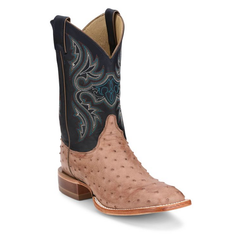 JUSTIN MEN'S MOSELEY 11" FULL QUILL OSTRICH WESTERN BOOT - JE5172