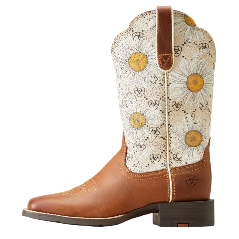 ARIAT WOMEN'S ROUND UP WIDE SQUARE TOE WESTERN BOOTS - 10046881