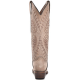 CIRCLE G WOMEN'S SAND COWHIDE EMBROIDERY WESTERN BOOT - L6116