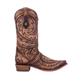 CORRAL MEN'S BROWN & BLACK EMBROIDERY INLAY TRIAD WESTERN BOOT - C4075
