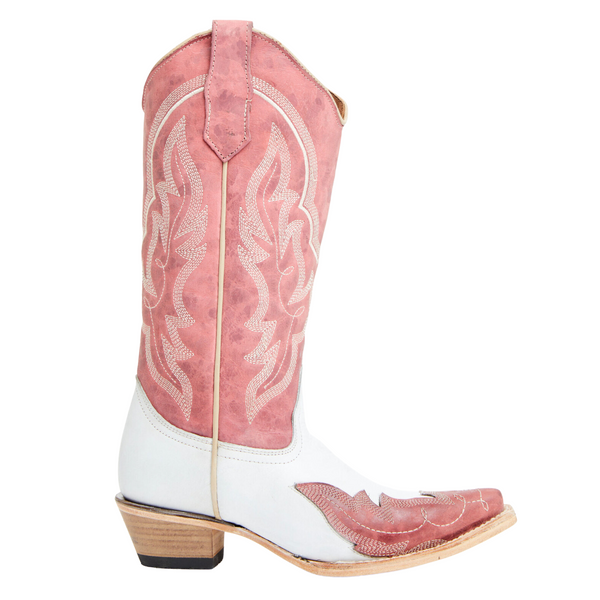 CIRCLE G BY CORRAL WOMEN'S PINK WINGTIP WESTERN BOOT - L6064