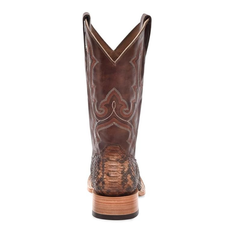 CORRAL MEN'S TAUPE PYTHON WIDE SQ TOE WESTERN BOOT - B5000