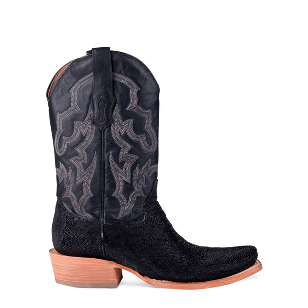 CORRAL MEN'S STINGRAY EMBROIDERED HORSEMAN TOE WESTERN BOOTS - A4423