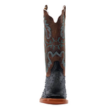 R. WATSON WOMEN'S BLACK FULL QUILL OSTRICH WESTERN BOOT - RWL4300-2