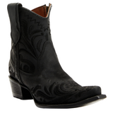 CIRCLE G BY CORRAL WOMEN'S BLACK EMBROIDERED ANKLE WESTERN BOOT - L6225