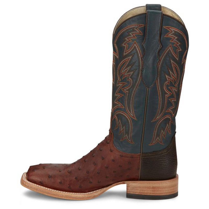 JUSTIN MEN'S DOC BAR FULL QUILL OSTRICH WESTERN BOOT - AQ8041