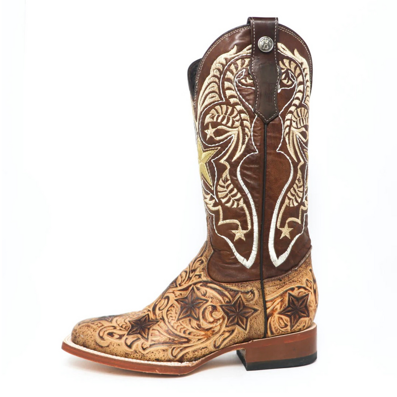 TANNER WOMEN'S HAND TOOL STAR WESTERN BOOTS - TML207087