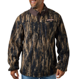 BURLEBO MEN'S SHERPA QUARTER ZIP MIDLINE CAMO - MIDCQZ SHERPA ZIP