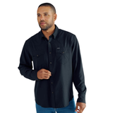 TECOVAS MEN'S PERFORMANCE WESTERN PEAL SNAP LONG SLEEVE SHIRT - M40363BLK