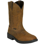 JUSTIN MEN'S TRENCHER WATERPROOF STEEL TOE WORK BOOT - PD4067