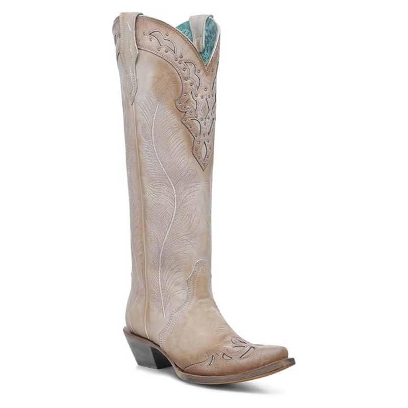 CORRAL WOMEN'S  FEATHER EMBROIDERY WESTERN BOOT - A4768