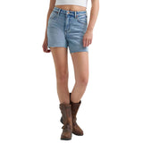 WRANGLER WOMEN'S BLISSFUL MID-LENGTH COWBOY SHORTS - 112373359