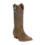 JUSTIN WOMEN'S RAY EMBROIDERED TAUPE WSTERN BOOT - GY2877