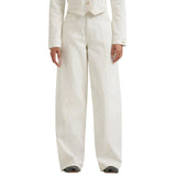 WRANGLER WOMEN'S WHITE BARREL JEANS - 112385581