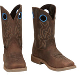 JUSTIN MEN'S ALL AROUND 11" WATERPROOF STEEL TOE WESTERN BOOTS - SE3115