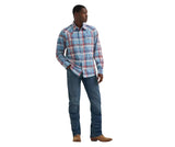 WRANGLER MEN'S RETRO PREMIUM LONG SLEEVE WESTERN SNAP PLAID SHIRT - 112374998