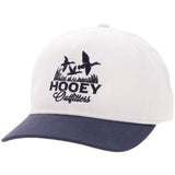 HOOEY "DECOY" HAT WHITE WITH NAVY BLUE LOGO - 6030T