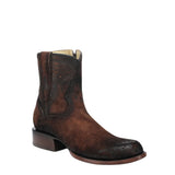 CORALL MEN'S BROWN GOAT ROUND TOE BOOTIE WESTERN BOOT - W4960