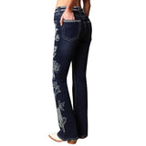 SEXY COUTURE WOMEN'S EMBROIDERED BOOTCUT JEANS - W257PB