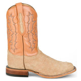 TONY LAMA MEN'S CARLOS 11" FULL QUILL OSTRICH WESTERN BOOT - HE6267