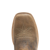 HYER MEN'S KINCAID TAN BROAD SQUARE TOE WESTERN BOOT - HM11043