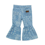 WRANGLER GIRLS INFANT/TODDLER FLARE WINTER LIGHT BLUE JEANS - 112365060