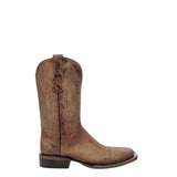 CORRAL MEN'S EMBROIDERY HONEY WIDE SQUARE TOE WESTERN BOOT - L6300