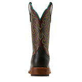ARIAT WOMEN'S COUNTY LANE WIDE SQUARE TOE BLACK WESTERN BOOT - 10074376