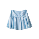 URBAN DAIZY WOMEN'S GINGHAM SIDE-BUTTON MINI SKIRT - UDSK0059