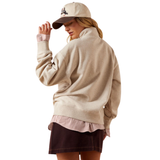ARIAT WOMEN'S RUNNING WILD 1/2 ZIP SWEATSHIRT - 10079255