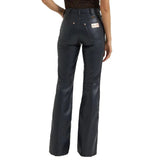 WRANGLER WOMEN'S LAINEY WILSON FAUX LEATHER FLARE PANTS - 112385583