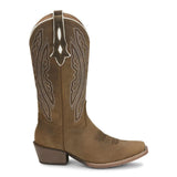 JUSTIN WOMEN'S RAY EMBROIDERED TAUPE WSTERN BOOT - GY2877