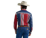 WRANGLER MEN'S VINTAGE-INSPIRED BRUSHPOPPER WESTERN SNAP WORKSHIRT - 112375916