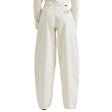 WRANGLER WOMEN'S WHITE BARREL JEANS - 112385581