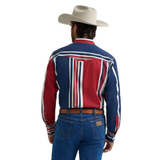 WRANGLER MEN'S VINTAGE-INSPIRED BRUSHPOPPER WESTERN SNAP WORKSHIRT - 112375916