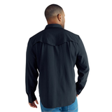 TECOVAS MEN'S PERFORMANCE WESTERN PEAL SNAP LONG SLEEVE SHIRT - M40363BLK