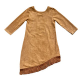 SHEA BABY INFANT/TODDLER GIRLS LONG SLEEVE SUEDE DRESS - SBSD01