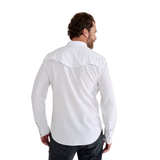TECOVAS MEN'S PERFORMANCE WESTERN PEAL SNAP LONG SLEEVE SHIRT - M40363WHT
