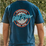 OLD ROW USA NEON CIRCLE LOGO POCKET TEE - WROW3972