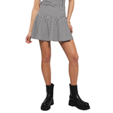 URBAN DAIZY WOMEN'S GINGHAM SIDE-BUTTON MINI SKIRT - UDSK0059